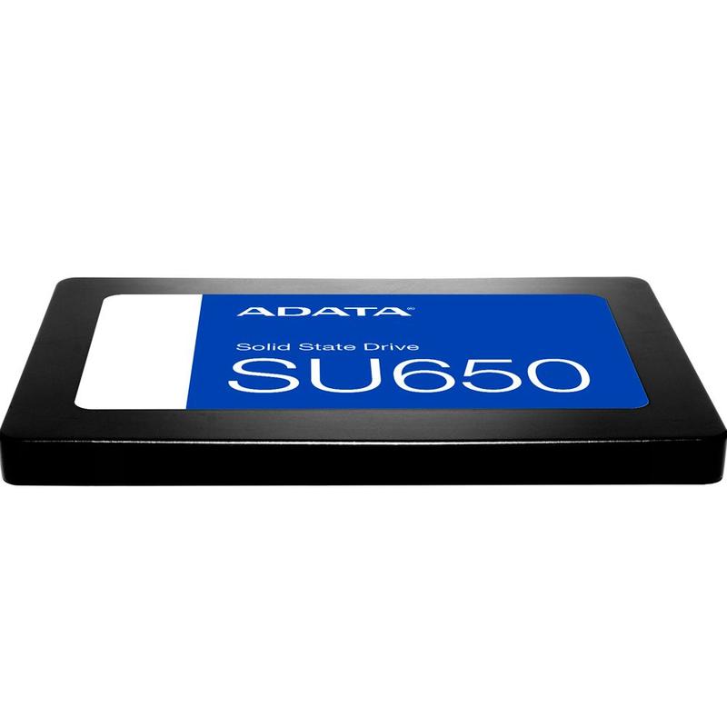 SSD Adata 256GB, SU650, Sata III, Leitura 520MBs e Gravação 450MBs